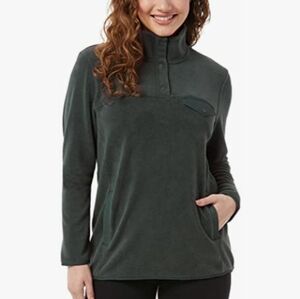 32 Degrees Heat Womens Midweight Snap Arctic Fleece Pullover